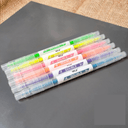 Double Headed Korean Highlighters and Markers | 6 Pieces, Double-sided ,Multicolor, Light color marker & Highlighter | Buy2Enjoy