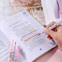 Double Headed Korean Highlighters and Markers | 6 Pieces, Double-sided ,Multicolor, Light color marker & Highlighter | Buy2Enjoy