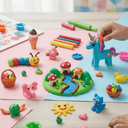 Non-Toxic Modeling Clay Set for Kids â Soft Colorful DIY Arts & Crafts Play Dough Kit | Creative Educational Sculpting Toy for Children, School Projects & Sensory Play | Buy2Enjoy